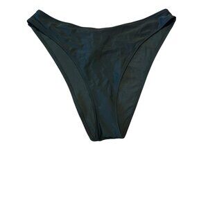 Aerie Cheekiest Bikini Bottom in Black High Cut Cheeky Style Womens Swimwear Siz